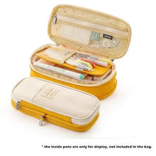 Load image into Gallery viewer, Colorful Pencil Organizer Pouch Pen Holder School Supplies Portable Travel Simple Storage Box Easy Grip Handle
