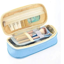 Load image into Gallery viewer, Colorful Pencil Organizer Pouch Pen Holder School Supplies Portable Travel Simple Storage Box Easy Grip Handle
