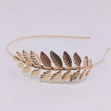Load image into Gallery viewer, Colorful Rhinestone Flower Leaf Hair Hoop Headband Hairband for Women Girls Bezel Hair Band Hair Accessories Flower and Leaves Crown Hair Band for Bride and Bridesmaids
