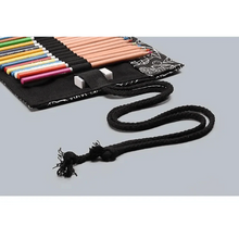 Load image into Gallery viewer, Colorful Roll Up Pencil Case Canvas Flowers Style Colored Pencils Wrap Multi-Purpose Pen Holder Cute Case
