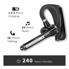 将图片加载到图库查看器，Comfortable Bluetooth Earpiece Wireless Earphone Bluetooth 5.0 Handsfree Earpiece Noise Cancelling HiFi Headset With Dual HD Mic For All Smart Phones Ear Wireless Bluetooth Sport Lightweight Headphones With Case Standby Time For Business Workout Driving
