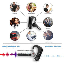 将图片加载到图库查看器，Comfortable Bluetooth Earpiece Wireless Earphone Bluetooth 5.0 Handsfree Earpiece Noise Cancelling HiFi Headset With Dual HD Mic For All Smart Phones Ear Wireless Bluetooth Sport Lightweight Headphones With Case Standby Time For Business Workout Driving
