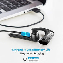 将图片加载到图库查看器，Comfortable Bluetooth Earpiece Wireless Earphone Bluetooth 5.0 Handsfree Earpiece Noise Cancelling HiFi Headset With Dual HD Mic For All Smart Phones Ear Wireless Bluetooth Sport Lightweight Headphones With Case Standby Time For Business Workout Driving
