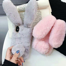 Load image into Gallery viewer, Comfortable Bunny Funny Women Phone Cover For iPhone 12 mini 11 Pro Max Hairy Cute Rabbit Animal Case For iPhone XS MAX XR Soft Lightweight Phone Cover Girl Gifts

