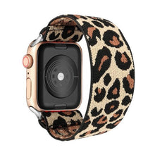 Load image into Gallery viewer, Comfortable Elastic Scrunchie Strap Band For Watch Women Bracelet Compatible With Watch Band 41mm 40mm 38mm Women Girls Adjustable Elastic Nylon Strap Solo Loop Replacement Lightweight Wristband For Watches

