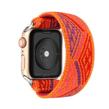Load image into Gallery viewer, Comfortable Elastic Scrunchie Strap Band For Watch Women Bracelet Compatible With Watch Band 41mm 40mm 38mm Women Girls Adjustable Elastic Nylon Strap Solo Loop Replacement Lightweight Wristband For Watches
