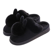 Load image into Gallery viewer, Comfortable Fashion Autumn Winter Cotton Slippers Rabbit Ear Home Indoor Slippers Winter Warm Shoes Womens Cute Plush Slippers Warm Indoor Slippers For Women Fleece Plush Bedroom Winter Boots
