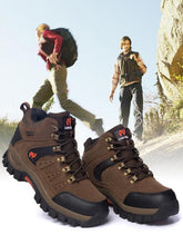 将图片加载到图库查看器，Comfortable Outdoor Waterproof Hiking Boots Men's Spring And Autumn Hiking Wear-Resistant Mountain Sports Boots Hunting Shoes High Waterproof Hiking Boots Outdoor Lightweight Mens Shoes
