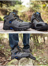 将图片加载到图库查看器，Comfortable Outdoor Waterproof Hiking Boots Men's Spring And Autumn Hiking Wear-Resistant Mountain Sports Boots Hunting Shoes High Waterproof Hiking Boots Outdoor Lightweight Mens Shoes
