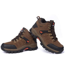 将图片加载到图库查看器，Comfortable Outdoor Waterproof Hiking Boots Men's Spring And Autumn Hiking Wear-Resistant Mountain Sports Boots Hunting Shoes High Waterproof Hiking Boots Outdoor Lightweight Mens Shoes
