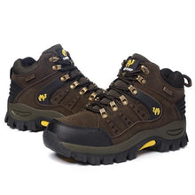 将图片加载到图库查看器，Comfortable Outdoor Waterproof Hiking Boots Men's Spring And Autumn Hiking Wear-Resistant Mountain Sports Boots Hunting Shoes High Waterproof Hiking Boots Outdoor Lightweight Mens Shoes
