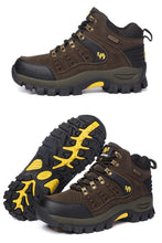 将图片加载到图库查看器，Comfortable Outdoor Waterproof Hiking Boots Men's Spring And Autumn Hiking Wear-Resistant Mountain Sports Boots Hunting Shoes High Waterproof Hiking Boots Outdoor Lightweight Mens Shoes
