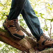 将图片加载到图库查看器，Comfortable Outdoor Waterproof Hiking Boots Men's Spring And Autumn Hiking Wear-Resistant Mountain Sports Boots Hunting Shoes High Waterproof Hiking Boots Outdoor Lightweight Mens Shoes

