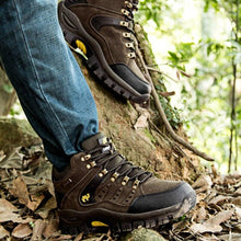 将图片加载到图库查看器，Comfortable Outdoor Waterproof Hiking Boots Men's Spring And Autumn Hiking Wear-Resistant Mountain Sports Boots Hunting Shoes High Waterproof Hiking Boots Outdoor Lightweight Mens Shoes

