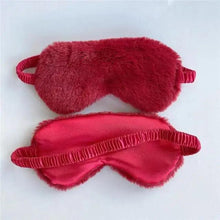 Load image into Gallery viewer, Comfortable Soft Plush Sleep Eye Mask Sleeping Masks Night Eyeshade Women Traveling Eye Patch Cute Design Cozy Fluffy Eye Mask
