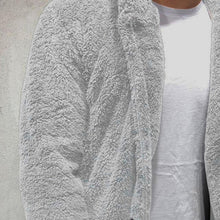 Load image into Gallery viewer, Comfortable Winter Unisex Jacket Fluffy Thick Warm Jacket Long Sleeve Hooded Coat Soft Coat Jacket Warm Casual Button Jacket Elegant Modern Autumn Plush Buttons Closure Thick Men Coat For Outdoor
