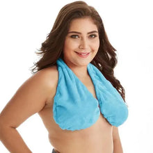 将图片加载到图库查看器，Comfortable Women Towel Bra Chest Hanging Neck Wrapped Big Bra Breastfeeding Lightweight Ladies Towel Bra
