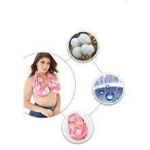 将图片加载到图库查看器，Comfortable Women Towel Bra Chest Hanging Neck Wrapped Big Bra Breastfeeding Lightweight Ladies Towel Bra

