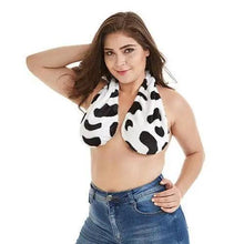 将图片加载到图库查看器，Comfortable Women Towel Bra Chest Hanging Neck Wrapped Big Bra Breastfeeding Lightweight Ladies Towel Bra
