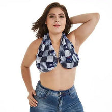 将图片加载到图库查看器，Comfortable Women Towel Bra Chest Hanging Neck Wrapped Big Bra Breastfeeding Lightweight Ladies Towel Bra
