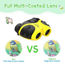 将图片加载到图库查看器，Compact High Resolution Shockproof Binoculars for Kids
