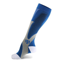将图片加载到图库查看器，Compression Socks Nylon Medical Nursing Stockings Specializes Outdoor Cycling Sport Socks Men,20-30mmhg Run Nurse Socks for Edema Diabetic Varicose Veins Fast-drying Breathable Adult Sports Socks
