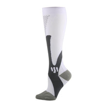 将图片加载到图库查看器，Compression Socks Nylon Medical Nursing Stockings Specializes Outdoor Cycling Sport Socks Men,20-30mmhg Run Nurse Socks for Edema Diabetic Varicose Veins Fast-drying Breathable Adult Sports Socks
