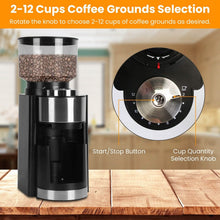 将图片加载到图库查看器，Conical Bur Coffee Bean Electric Grinder with 25 Grind Settings

