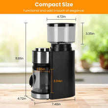 将图片加载到图库查看器，Conical Bur Coffee Bean Electric Grinder with 25 Grind Settings
