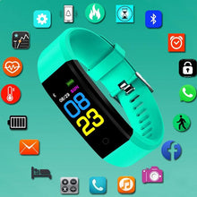 将图片加载到图库查看器，Connected Child Smart Sport Watch For Girls Boys Students Wrist Clock Electronic LED Digital Child Wrist Watch Fitness Tracker With Heart Rate Monitor Waterproof Activity Tracker With Sport Modes Sleep Monitor Fitness Watch With Call SMS Reminder

