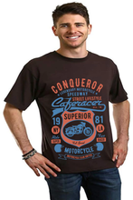 将图片加载到图库查看器，Conqueror Speedway Men's Bamboo Viscose/Organic Cotton Short Sleeve Graphic T-Shirt
