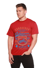 将图片加载到图库查看器，Conqueror Speedway Men's Bamboo Viscose/Organic Cotton Short Sleeve Graphic T-Shirt
