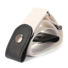 Load image into Gallery viewer, Cool Buckle-Free Stretch Elastic Waist Belt Unisex Style No Buckle Fashion Waistbands For Men And Women Simple Black Stretch Belt Invisible Elastic Belt For Jeans Pants Dresses
