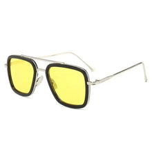 Load image into Gallery viewer, Cool Glasses Modern  Elegant Cosplay Vintage Retro  Sunglasses Vintage Aviator Square Sunglasses for Men Gold Frame Retro  Classic Sunglasses

