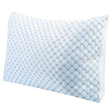 将图片加载到图库查看器，Cooling Memory Foam Pillow Ventilated with Cooling Gel Infused Memory Foam
