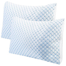 将图片加载到图库查看器，Cooling Memory Foam Pillow Ventilated with Cooling Gel Infused Memory Foam
