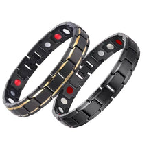 Load image into Gallery viewer, Copper Alloy Magnetic Healthy Care Stone Therapeutic Energy Healing Bracelet
