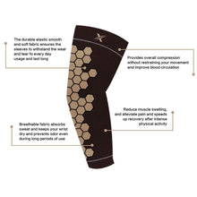 Load image into Gallery viewer, Copper Infused Arm Compression Elbow Support Sleeves
