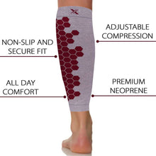 Load image into Gallery viewer, Copper Infused High Performance Compression and Support Calf Sleeves
