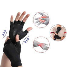 Load image into Gallery viewer, Copper Infused Therapeutic Compression Gloves For Men And Women
