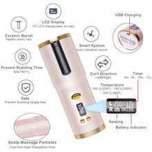 将图片加载到图库查看器，Cordless Automatic Portable Ceramic Barrel Hair Curler
