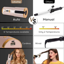 将图片加载到图库查看器，Cordless Automatic Portable Ceramic Barrel Hair Curler
