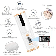 将图片加载到图库查看器，Cordless Automatic Portable Ceramic Barrel Hair Curler
