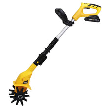 Load image into Gallery viewer, Cordless Electric Garden Tiller Cultivator With 20V Rechargeable Battery
