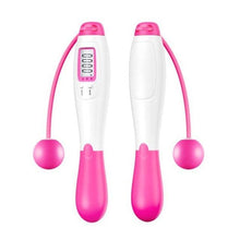 Load image into Gallery viewer, Cordless Electronic Skipping Rope Gym Fitness Cordless Skipping Smart Jump Rope With LCD Screen Counting Speed Skipping Rope With Calorie Counter Adjustable Digital Weighted Jumping Rope For Fitness Exercise Cordless Jump Rope Suitable For Women
