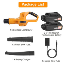Load image into Gallery viewer, Cordless Leaf Blower Battery Powered Max 124MPH 300CFM with 2 Adjustable Speeds

