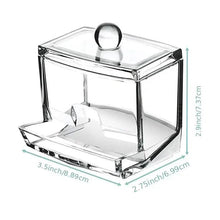 Load image into Gallery viewer, Cotton Swab Holder Cotton Ball Dispenser Organizer Clear  Storage Containers
