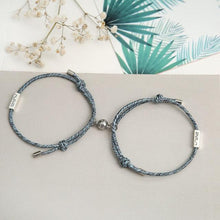 Load image into Gallery viewer, Couples Bracelets Best Friend Attract Women Men Bracelet Red Blue Rope Weaving Magnet Attract Long-Distance Couples Bracelet Mutual Attraction Matching Braided Rope Bracelet Promise Friendship Bracelet Gifts For Boyfriend Girlfriend
