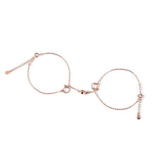 将图片加载到图库查看器，Couples Magnet Attract Bracelets Solid Color Simple Cute Cat Best Friend Bracelet Jewelry Magnet Bracelet Creative Attractive Stainless Steel Chain Bracelet For Women Men Valentine's Day Gift
