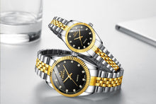 将图片加载到图库查看器，Couples Quartz Men Watch Women Valentine Gift Clock Watches Waterproof Sports Mechanical Watch Stainless Steel Strap Men's Mechanical Wrist Watch For Men Stainless Steel Band
